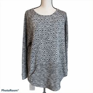 Coldwater Creek Scoop Neck Mixed Knit‎ Tunic, Size Medium